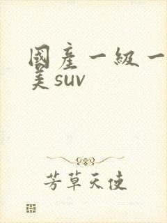 国产一级一片欧美suv