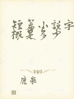 短篇小说字数大概是多少