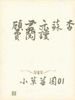 顾君亦苏杳 免费阅读