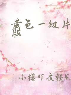 黄色一级片国产版