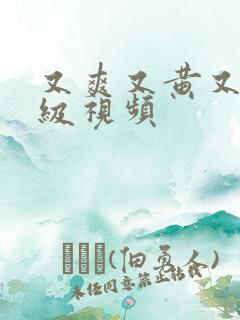 又爽又黄又湿三级视频