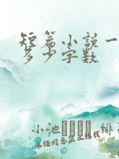 短篇小说一般是多少字数