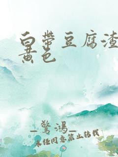 白带豆腐渣状带黄色