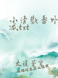 小清欢番外未删减txt