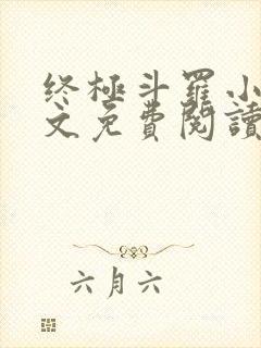 终极斗罗小说全文免费阅读无弹窗