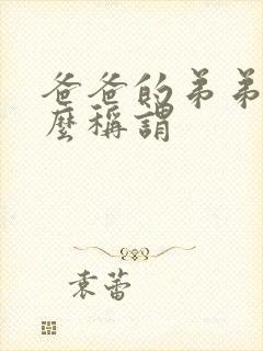 爸爸的弟弟是什么称谓