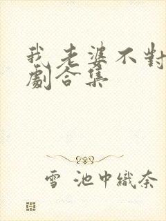 我老婆不对劲短剧合集