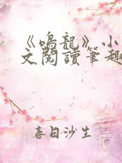 《鸣龙》小说全文阅读笔趣阁