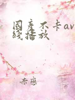 国产不卡av在线播放