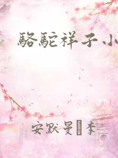 骆驼祥子小说版