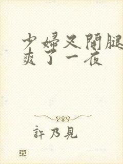 少妇叉开腿让我爽了一夜