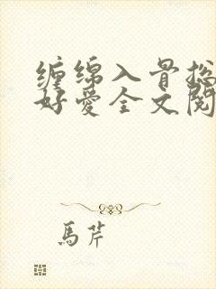 缠绵入骨总裁好好爱全文阅读免费