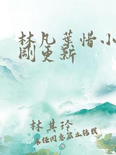 林凡叶惜小说刚刚更新