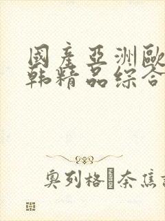 国产亚洲欧美日韩精品综合在线