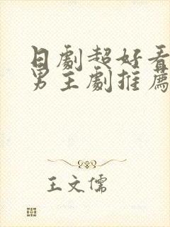 日剧超好看的双男主剧推荐