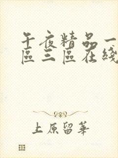 午夜精品一区二区三区在线