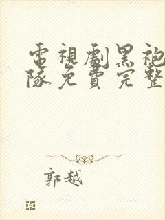 电视剧黑袍纠察队免费完整版高清