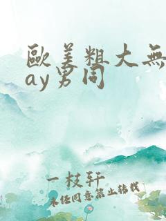 欧美粗大无套gay男同