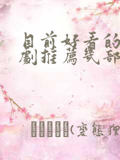 目前好看的电视剧推荐几部 前十名