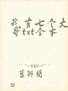 我有七个大佬哥哥txt全本