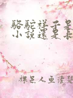 骆驼祥子是短篇小说还是长篇小说