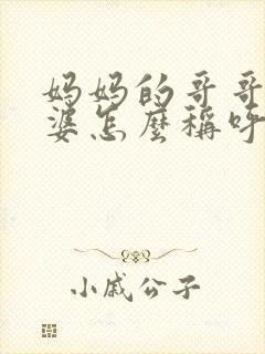 妈妈的哥哥的老婆怎么称呼