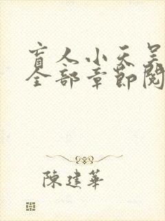 盲人小天吴阿姨全部章节阅读