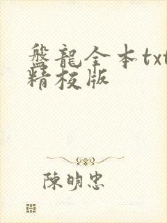 盘龙全本txt精校版
