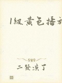 1级黄色播放片