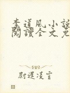 李道风小说在线阅读全文免费无弹窗