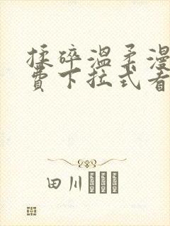 揉碎温柔漫画免费下拉式看漫画最新章节