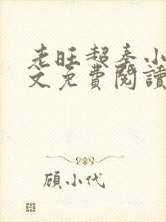 老旺超秦小雨全文免费阅读