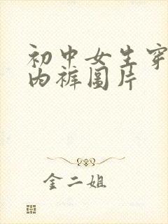 初中女生穿内衣内裤图片