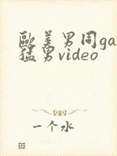 欧美男同gay猛男video