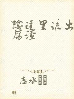 阴道里流出像豆腐渣