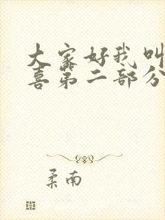 大家好我叫林小喜第二部分