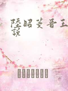 陆昭菱晋王的小说