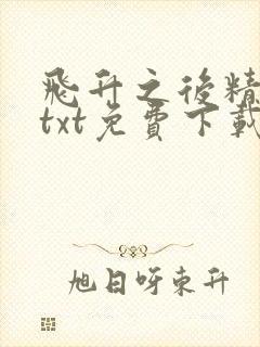 飞升之后精校版txt免费下载