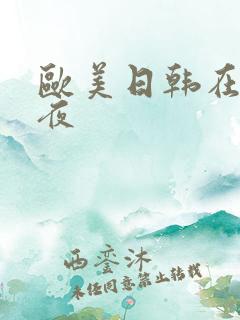 欧美日韩在线午夜