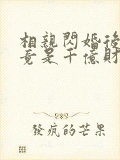 相亲闪婚后老公竟是千亿财阀短剧