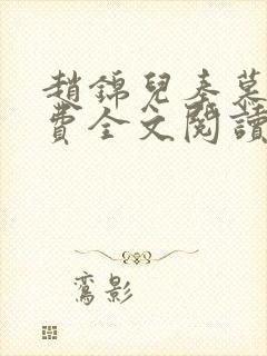 赵锦儿秦慕修免费全文阅读