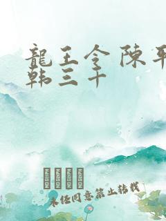 龙王令 陈平 韩三千