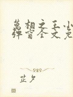 万相之王小说无弹窗全文免费阅读