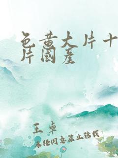 色黄大片十大禁片国产