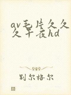 av毛片久久久久午夜hd