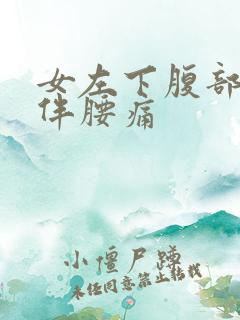 女左下腹部隐痛伴腰痛