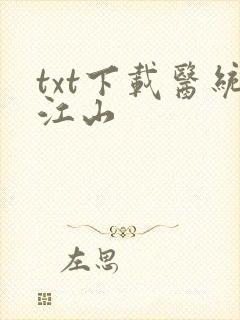 txt下载医统江山