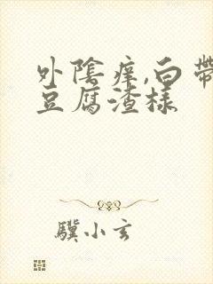 外阴痒,白带黄豆腐渣样