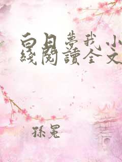 白日梦我小说在线阅读全文免费