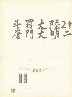 斗罗大陆2绝世唐门大明二明